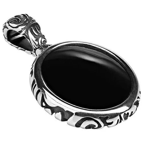 Серебряная подвеска с агатом, лиса