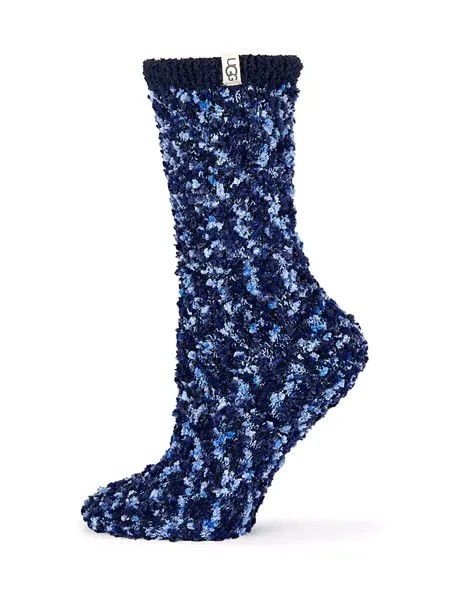 Уютные носки из синели Ugg, темно-синий