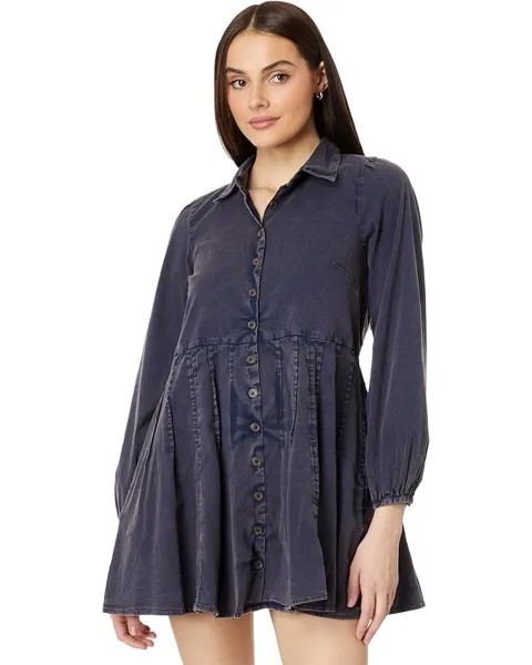 Платье Free People Solid Marvelous Mia Mini, цвет Dried Indigo