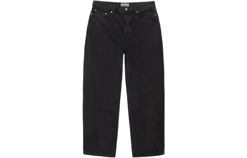 Большие старые потертые холщовые джинсы Stussy, цвет Multicolor