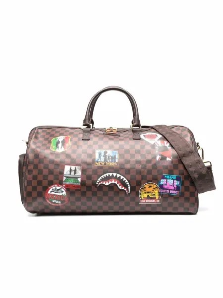 Sprayground kid дорожная сумка в клетку