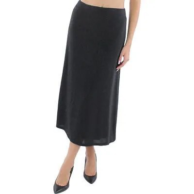 Джоанна Ортис Женская черная блестящая юбка миди для пикника на Ривьере 6 BHFO 9235