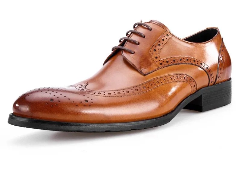 Мужские туфли-оксфорды на свадьбу, Большие европейские размеры 45, цвета: коричневый, черный, коричневый, модельные туфли с острым носком из натуральной кожи, мужские деловые туфли