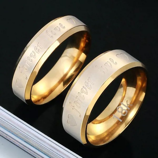 1шт унисекс человек женщин палец кольцо очарование подарок для свадьбы участия любовника девушка пара обещание любви
