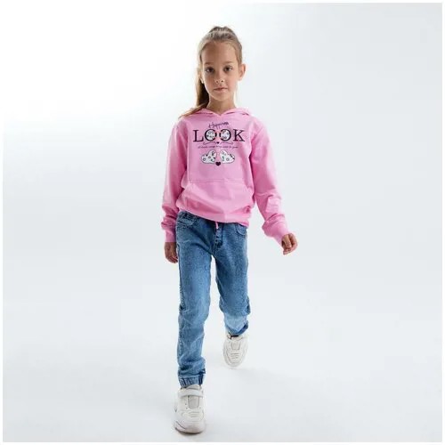 Baby Style Худи для девочки, цвет розовый, рост 116 см (6)