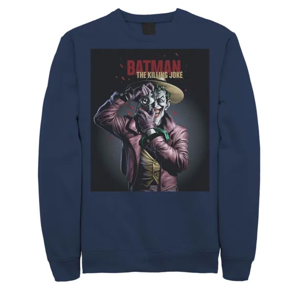 Мужская толстовка с плакатом Batman The Killing Joke Joker, Blue DC Comics, синий