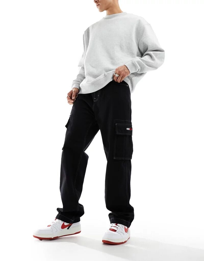 Черные джинсы в плотничном стиле Tommy Jeans Remastered