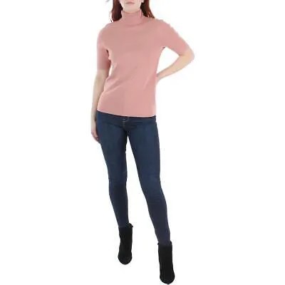 Женская вязаная рубашка Anne Klein с рукавами до локтя, водолазка, свитер BHFO 6519