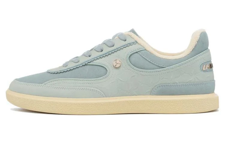 Кроссовки LI-NING 1990 Clouds Skateboarding Shoes Women's Low-top Green, зеленый