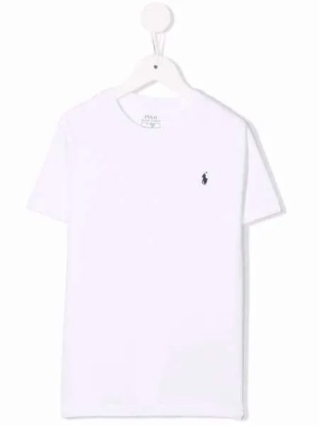 Ralph Lauren Kids футболка с вышитым логотипом