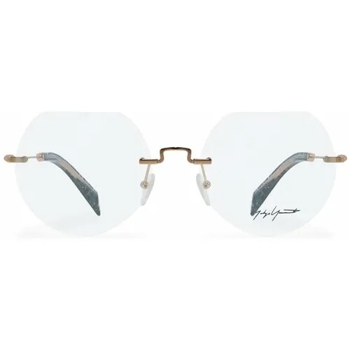 Солнцезащитные очки Yohji Yamamoto, узкие, оправа: металл, для женщин, прозрачный