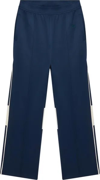 Брюки Wales Bonner Brushed Fleece Kola Trackpants 'Navy/Yellow', синий