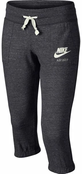 Брюки-капри Nike Youth Girls Gym Vintage серо-белого цвета, размер Средний