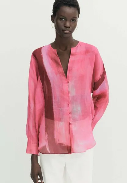 Блузка Massimo Dutti, цвет pink