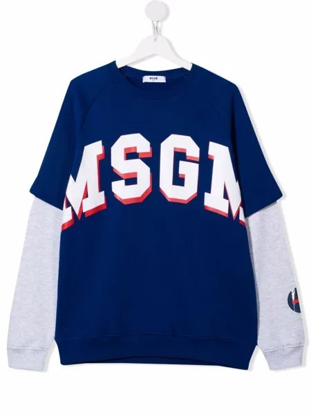 MSGM Kids толстовка с логотипом