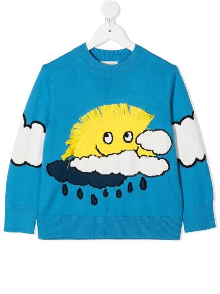 Stella McCartney Kids джемпер вязки интарсия