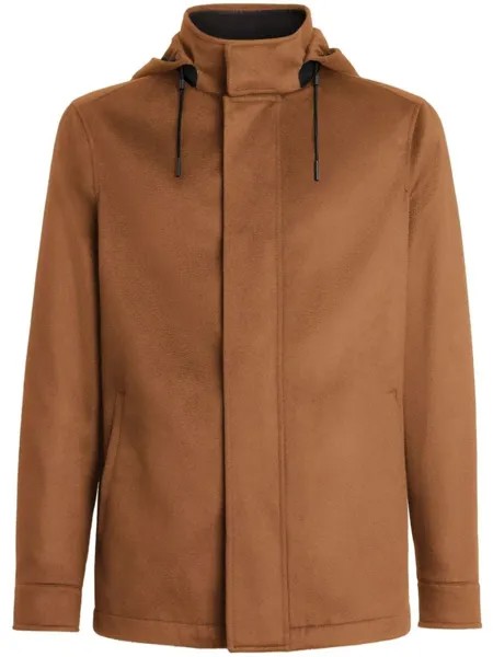 Zegna кашемировая куртка Elements Cima Oasi, коричневый