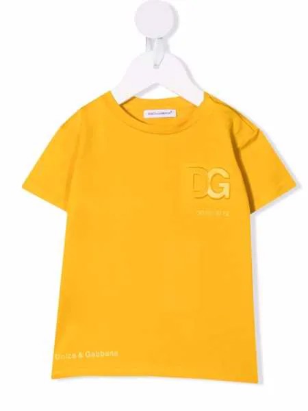 Dolce & Gabbana Kids футболка с нашивкой-логотипом