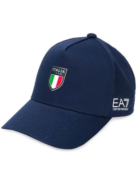 Ea7 Emporio Armani кепка с вышитым логотипом