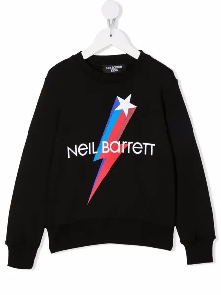Neil Barrett Kids толстовка с логотипом