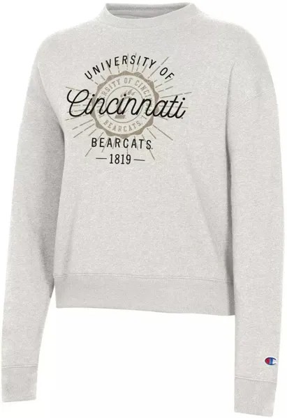 Женский пуловер Champion Cincinnati Bearcats Pebblestone Triumph Crew