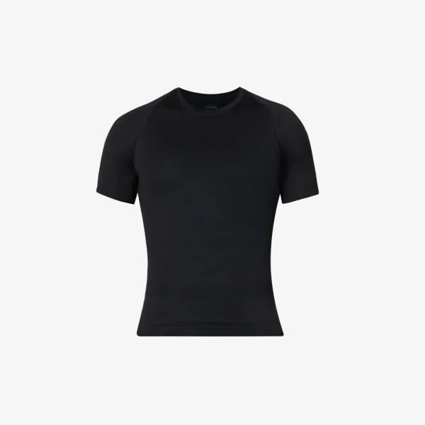 Бесшовная футболка из эластичного джерси Ultra-Sculpt с круглым вырезом Spanx, черный