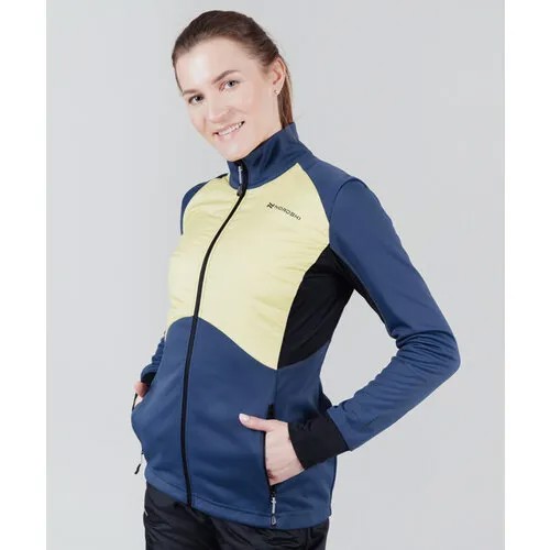 Куртка спортивная Nordski Hybrid, размер XS, синий/желтый