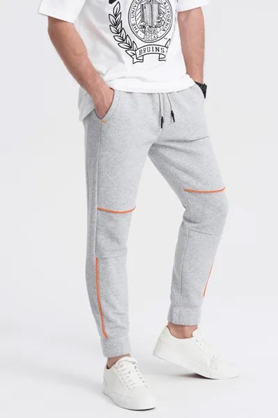 Спортивные брюки с контрастами Ombre, серый