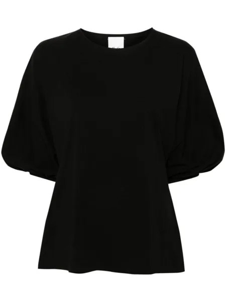 Allude футболка с укороченными рукавами, черный
