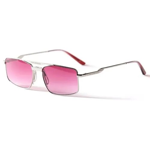 Солнцезащитные очки FAKOSHIMA, розовый, серебряный