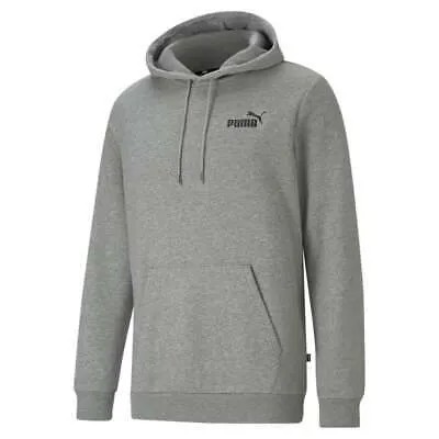 Puma Essentials Small Logo Pullover Hoodie Мужская серая повседневная верхняя одежда 58669003