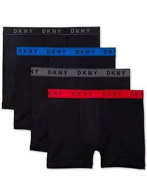 Мужские трусы-боксеры DKNY 2, черные однотонные на каждый день, размер: S