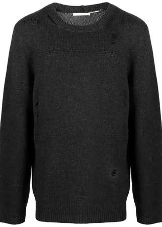 Helmut Lang джемпер с прорезями