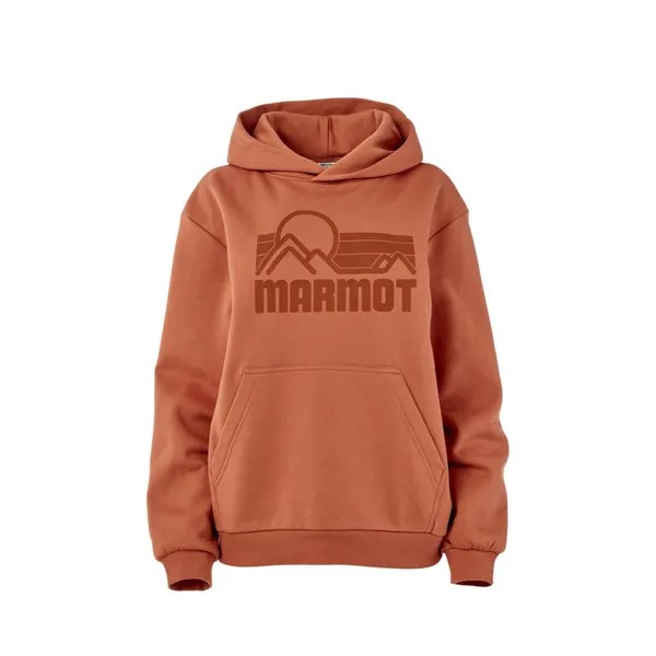 Женская толстовка с капюшоном в прибрежном стиле Marmot, коричневый