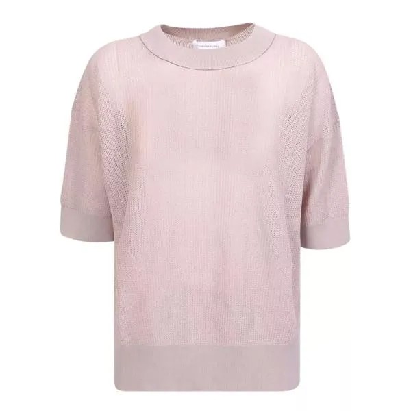 Свитер organic cotton sweater Fabiana Filippi, розовый