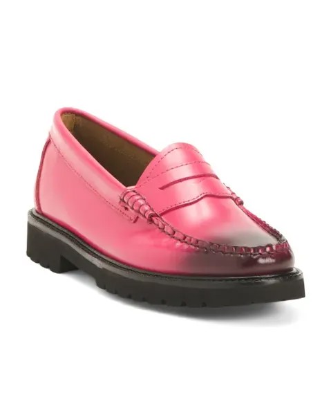 Кожаные балетки Whitney Candy Lug Weejun Gh Bass, цвет Magenta