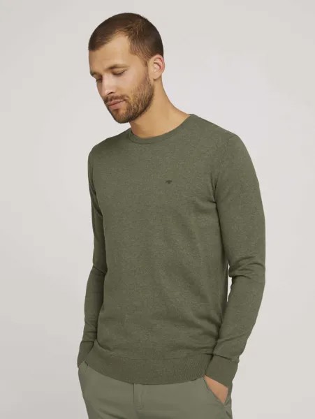 Джемпер мужской TOM TAILOR 1027299 зеленый XL