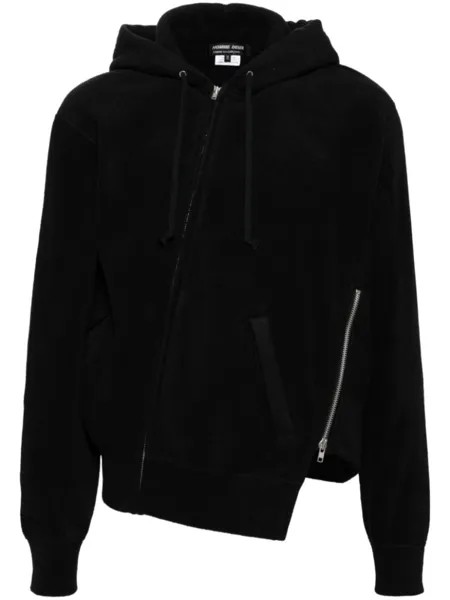 Comme des Garçons Homme Deux куртка из овчины с капюшоном, черный
