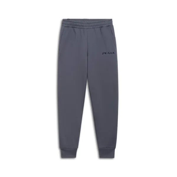 Мужские спортивные штаны с графическим рисунком PUMA, цвет Galactic Gray
