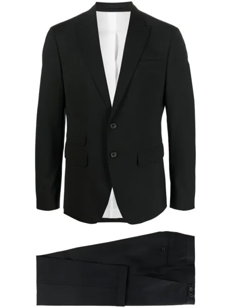 Dsquared2 костюм-двойка с однобортным пиджаком, черный