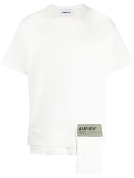 AMBUSH футболка с карманом, белый
