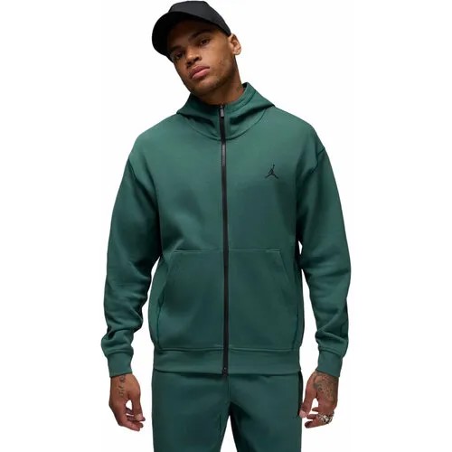Толстовка спортивная NIKE Jordan Sport Hoop Fleece Dri-FIT Full-Zip Hoodie, размер L, , зеленый
