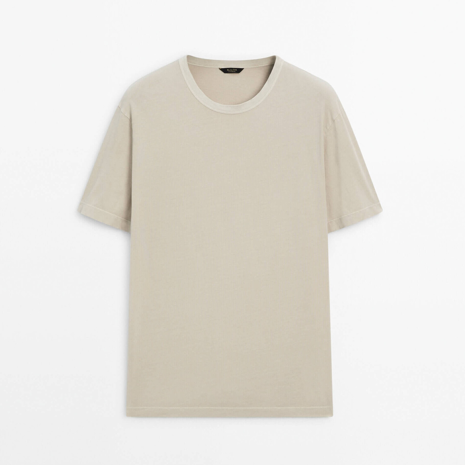 Футболка Massimo Dutti Faded Short Sleeve, бежевый