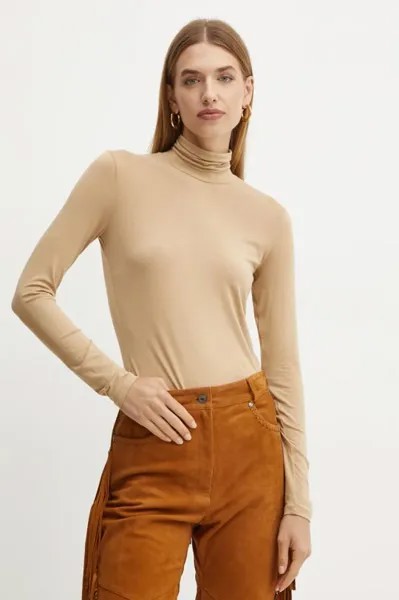 Лонгслив Weekend Max Mara, бежевый