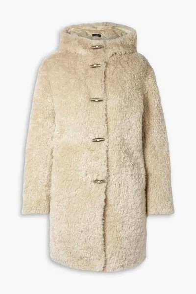 Пальто Iggy из смесовой шерсти с капюшоном из искусственного меха Rag & Bone, бежевый