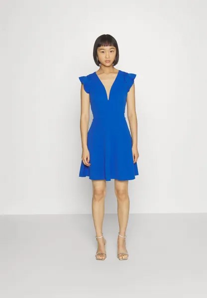 Платье из джерси Maddy Ruffle Skater WAL G, цвет electric blue