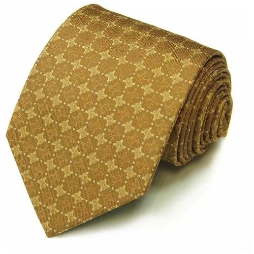 Мужской нарядный галстук песочного цвета Celine 823269