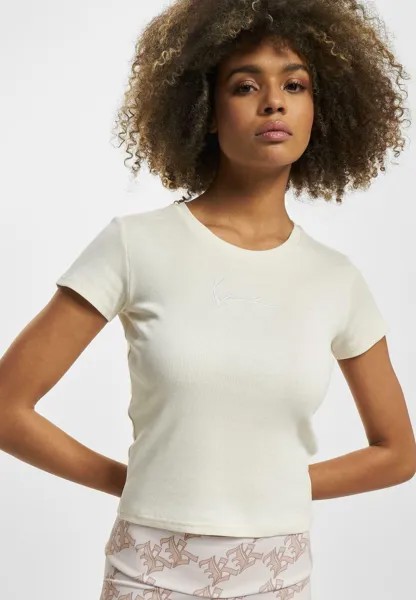 Базовая футболка SMALL SIGNATURE TIGHT Karl Kani, белый