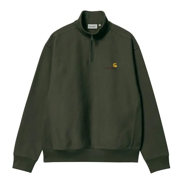 Толстовка Half Zip American Script Sweat Carhartt Wip, цвет Grün