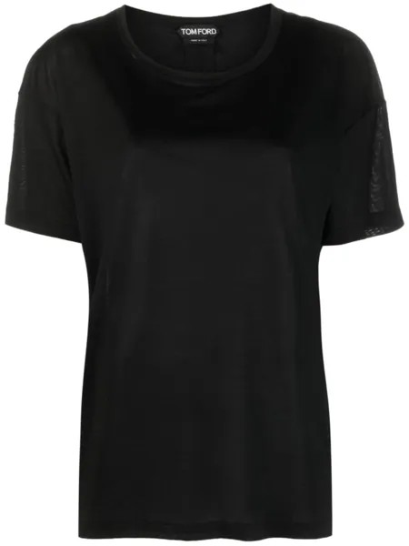 TOM FORD шелковая футболка, черный